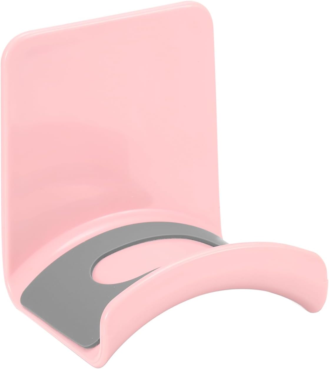 Headphone Stand, 1 Pcs ABS Headset Holder Adhesive Headphone Holder Hook Mount Headphone Hanger Hook Under Desk for Gaming Headphones Earphones Cables, Pink Wall-Mounted