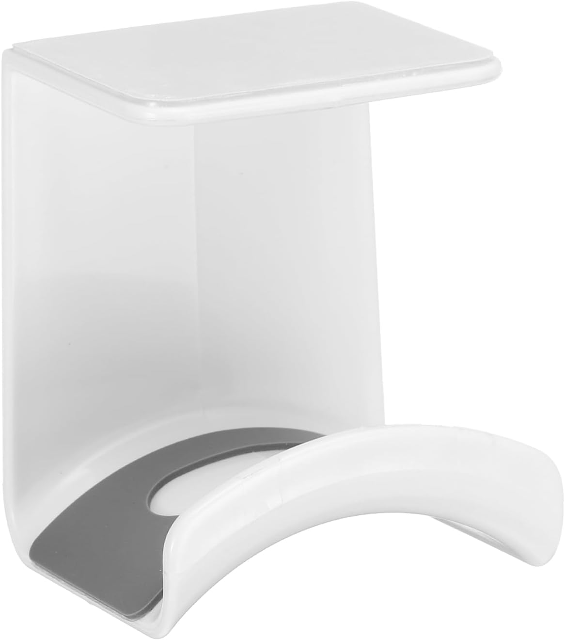 Headphone Stand, 1 Pcs ABS Headset Holder Adhesive Headphone Holder Hook Mount Headphone Hanger Hook Under Desk for Gaming Headphones Earphones Cables, White Hanging