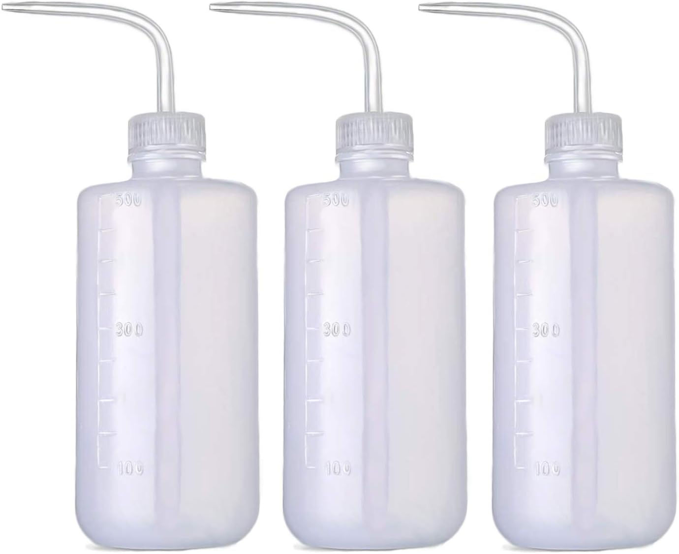 Irrigation Bottle 500ml 17oz Indoor Plant Watering Can Water Squirt Plastic Rinse Bottle for Eyelash Extensions Eye Wash Tattoo Lab 3pcs