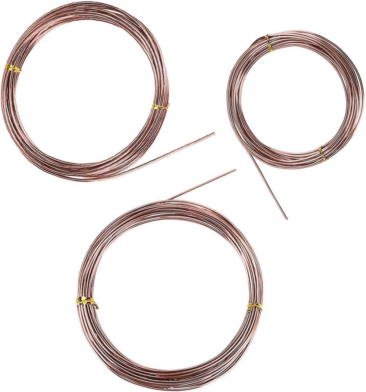 Plant Training Wire 98 Feet Copper Bonsai Tree Aluminium Plant Wire for Training Indoor and Outdoor Copper, 2mm, 30m