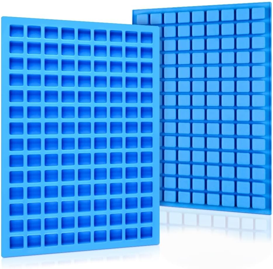 Square Silicone Candy Molds - Mini Silicone Molds for Hard Candy, Chocolate, Gummy, Caramel, Ganache, Ice Cubes 2