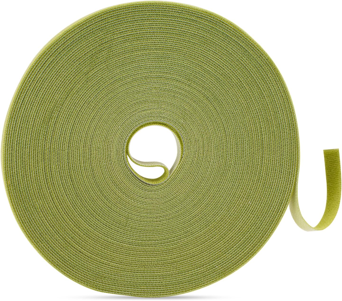 Garden Ties Plant Tape Ties Nylon Plant Tape Strap 65.6 Feet Plant Support Tape Reusable Garden Tape 1/2'' Army Green Plant Tape For Climbing Plants,Tomato,Vines,Cables,Flowers,Indoor Outdoor