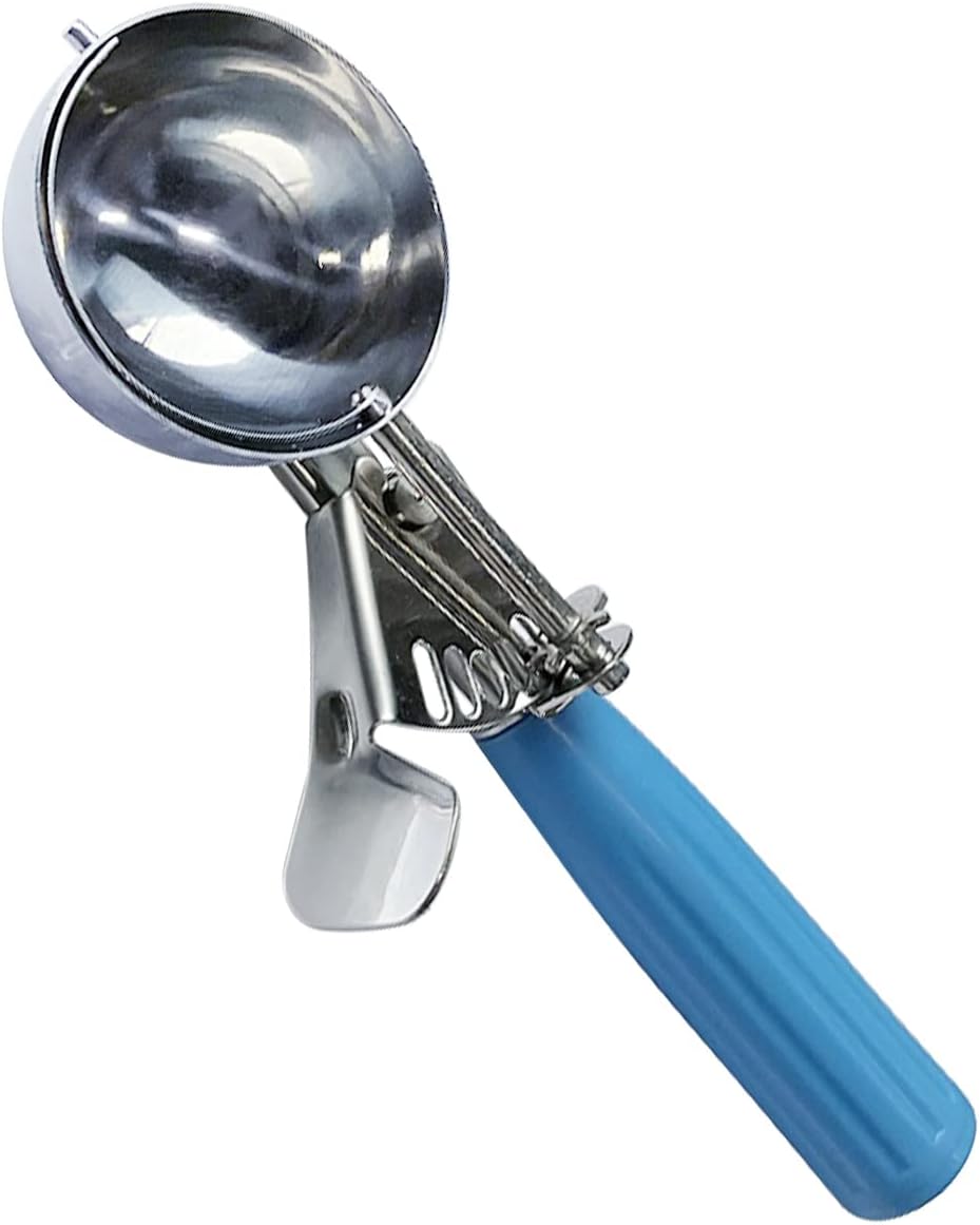 Stainless Steel Ice Cream Scoop Set Dishers Scoops Cookie Scoop Set Food Scoop, Right Handed Scoop, Blue Handle 2.48 Inch