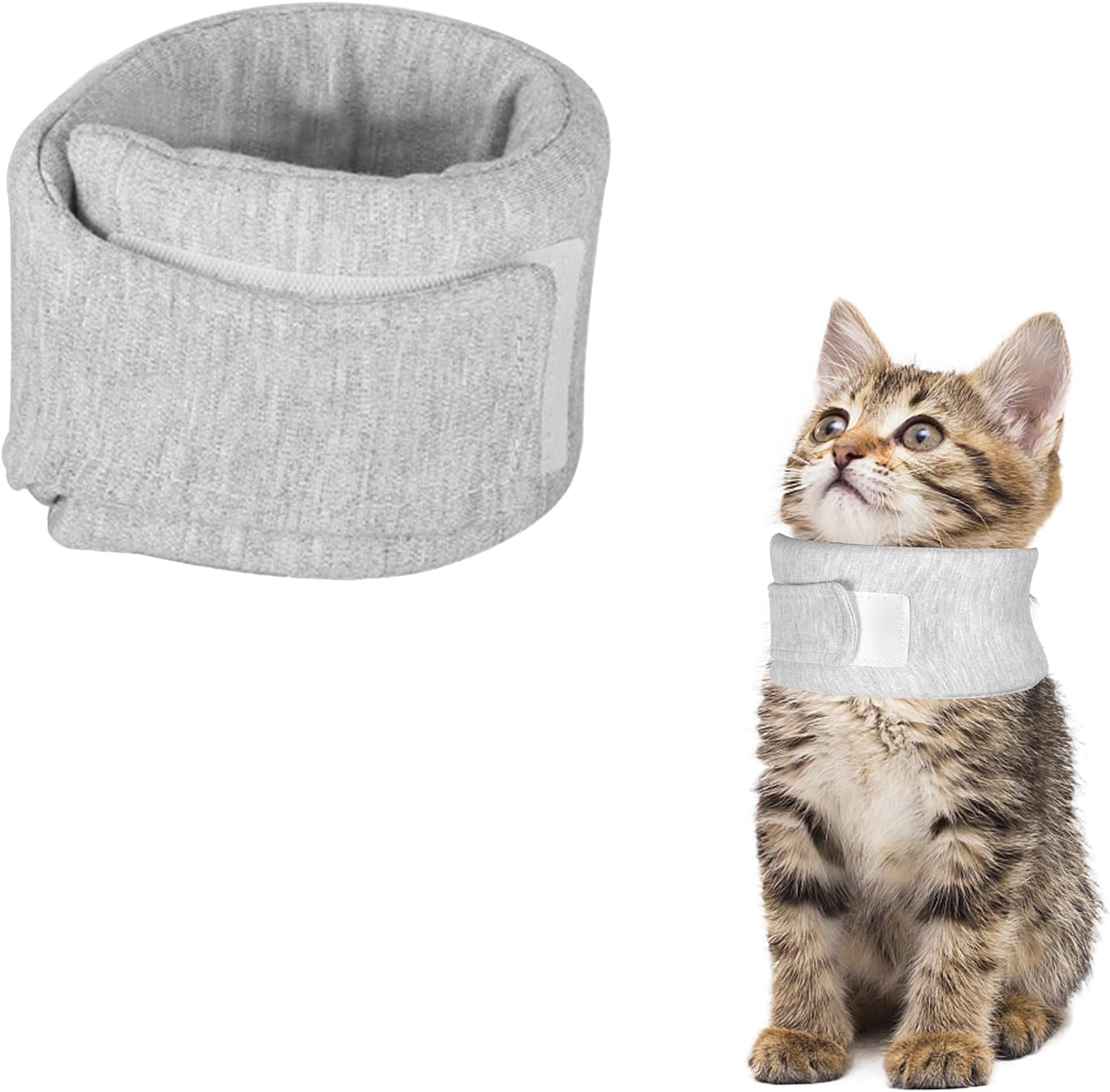 Soft Protective Collar for Cats & Small Dogs - Comfortable Adjustable 21-26 cm - Set of 1