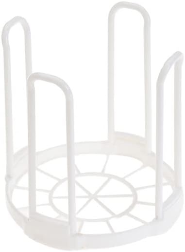 White Plastic Dish Drainer Rack for Kitchen Storage and Drying Tableware