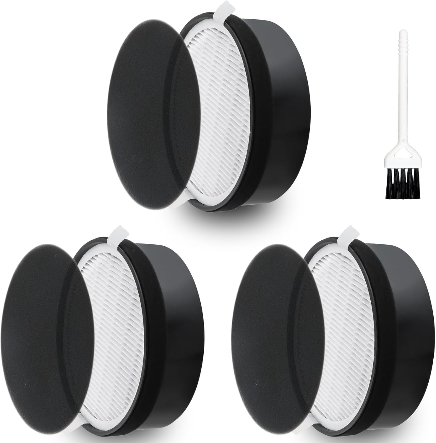 LV-H132 Filter Replacement for LEVOIT Air Puri-fier LV-H132-RF, 3-in-1 True HEPA and Activated Carbon Filtration 3 Pack