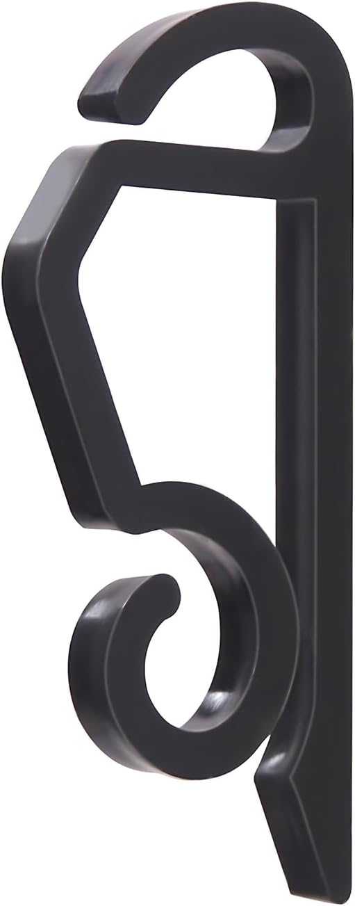 Christmas Light Clips Outdoor - 200 Pcs Holiday Lights Clip Plastic Gutter Hooks Outside Xmas Light Hangers for Hanging Christmas Halloween Decor Black