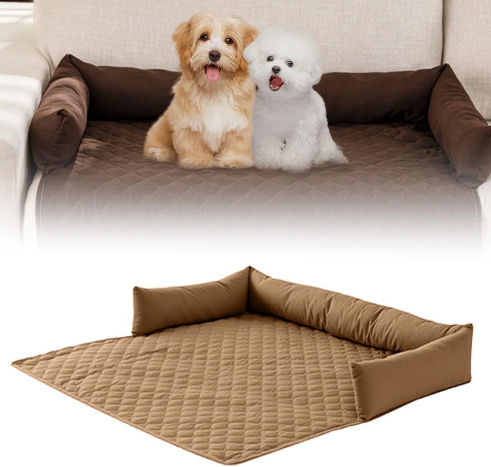 2025 New Cooling Dog Bed, Refresh Durable Machine Washable Cooling Pad for Dogs Cats, Upgrade Portable Dog Cool Bed for Summer Ideal for Indoor Outdoor Use Khaki, 29.5X29.5''