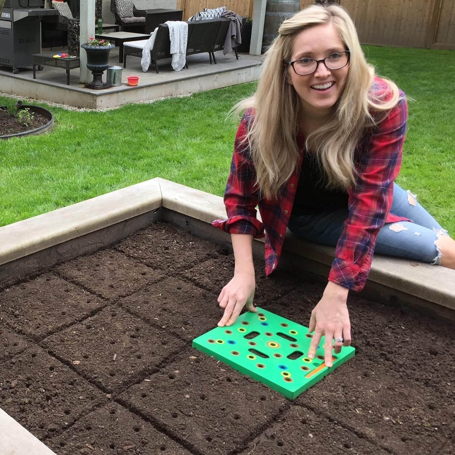 - Patented Seed and Seedling Spacer Tool for Bigger Harvests, Organized Plants & Fewer Weeds – Color-Coded Gardening Template with Dibber, Seed Spoon, Ruler & Planting Guide