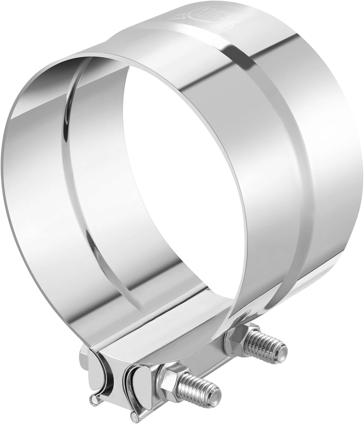 4.0'' Exhaust Clamp, Lap Joint Band Clamp Stainless Steel for Pipes, Mufflers, Catalytic Converters 1PCS, 4.0 inch