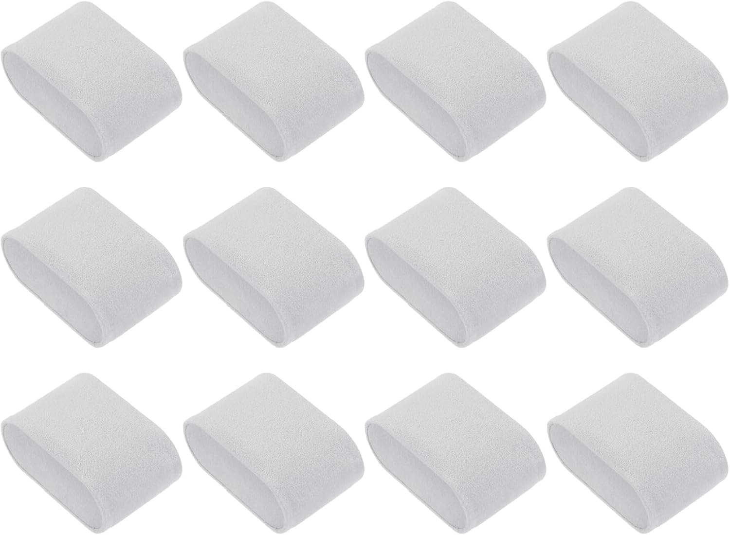 12 Pcs Watch Display Pillow, 2.8x1.7x1.2 Inch Flannelette Bracelet Pillows, Display Storage Cushion for Watch Bangle Jewelry, Grey
