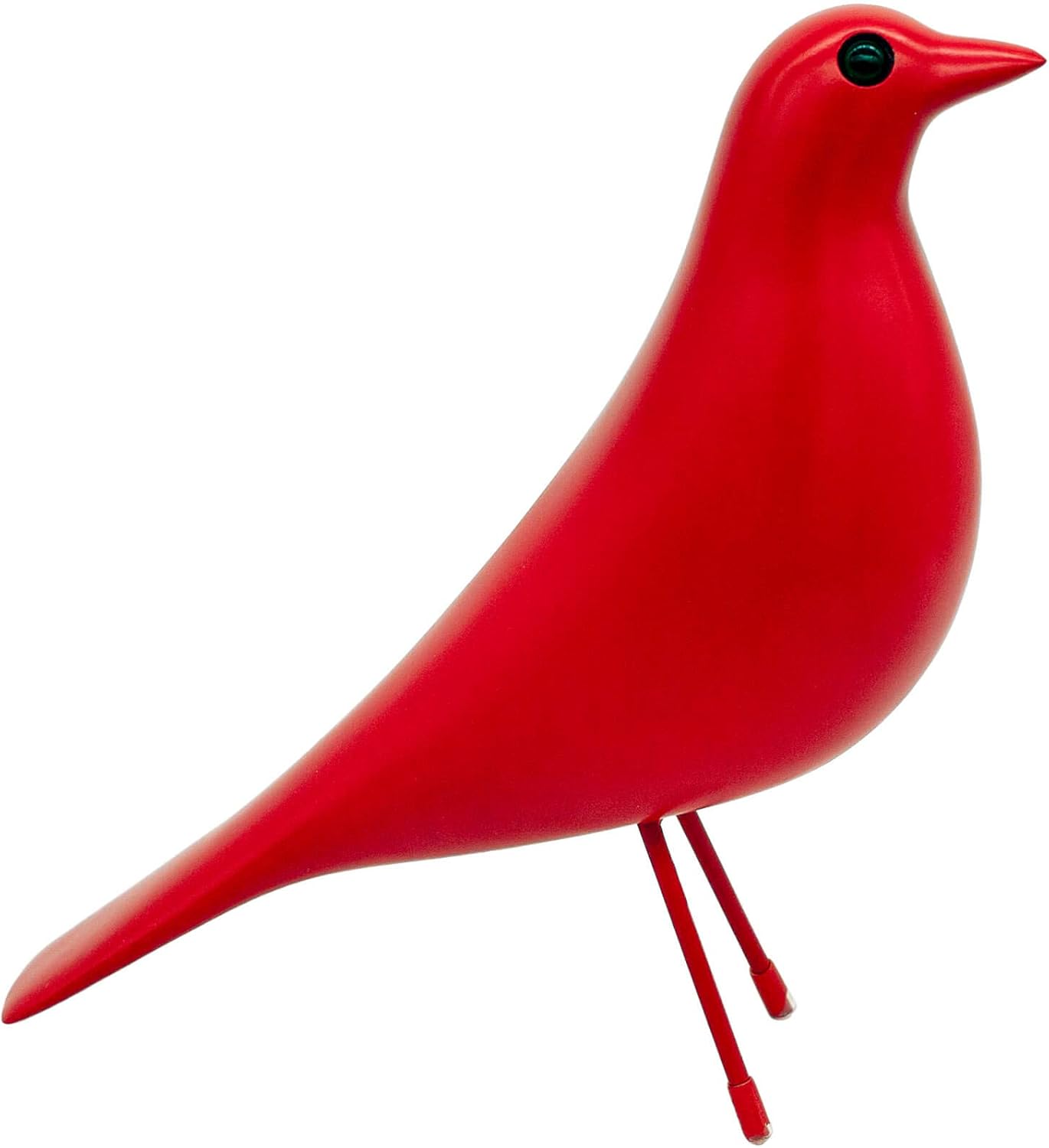 Mid Century House Bird - Sculpture Replica,Mid Century Desk Modern Decor, Pigeon for Desk, Mid Century Decor Statue Red
