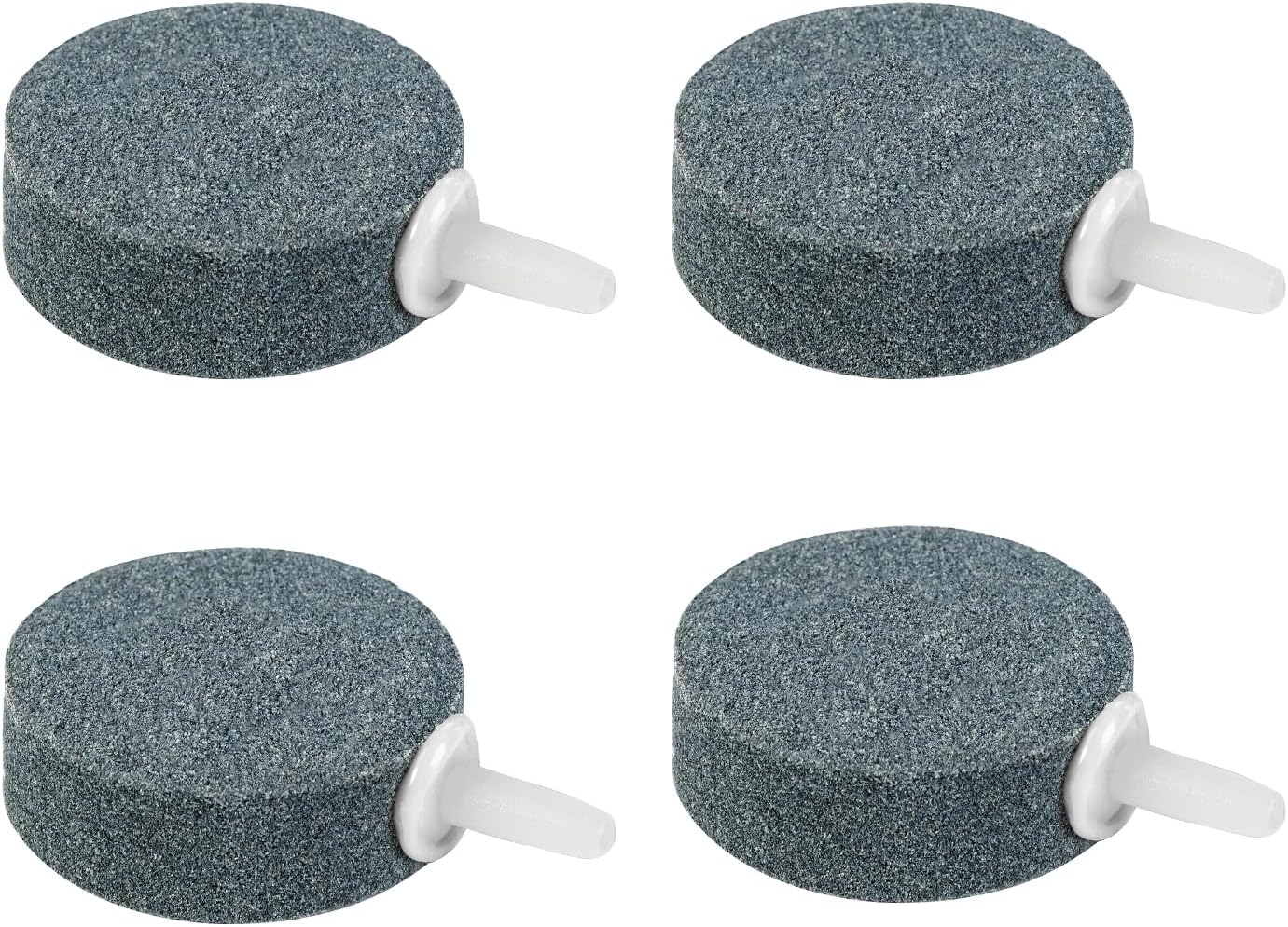 Air Stone Disc, 4 Packs, Aerator Bubble Differ, Air Pump Accessories for Hydroponics, Aquarium Fish Tank, Ponds, DWC Reservoirs and Circulation System 1.5 inch