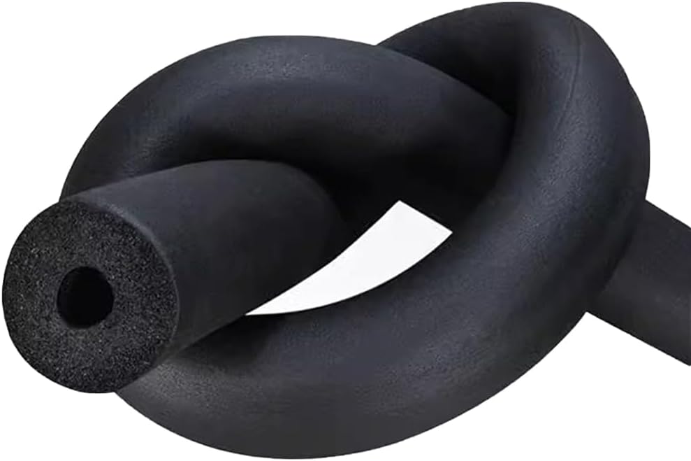 Pipe Insulation Foam Tube, 3/8" 9mm ID Wall Thickness 3/8" Length 6FT, Black Foam Tubing for Guitar Stands,Machine Handle&Roof Rack