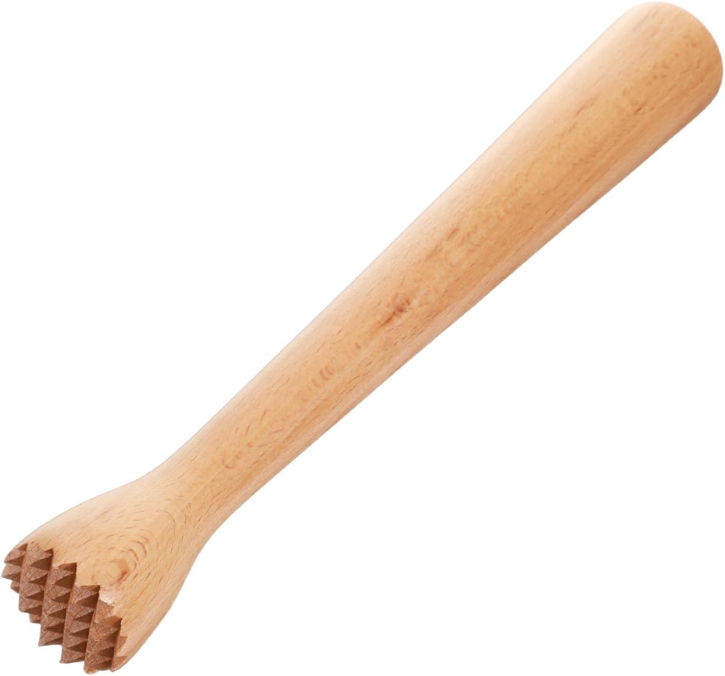Wooden Muddler for Cocktails, Durable Muddler for Lemonade, Professional Bar Muddler Tool, Home and Bar Cocktail Muddler for Mojitos, Fruit Drinks 10 Inch