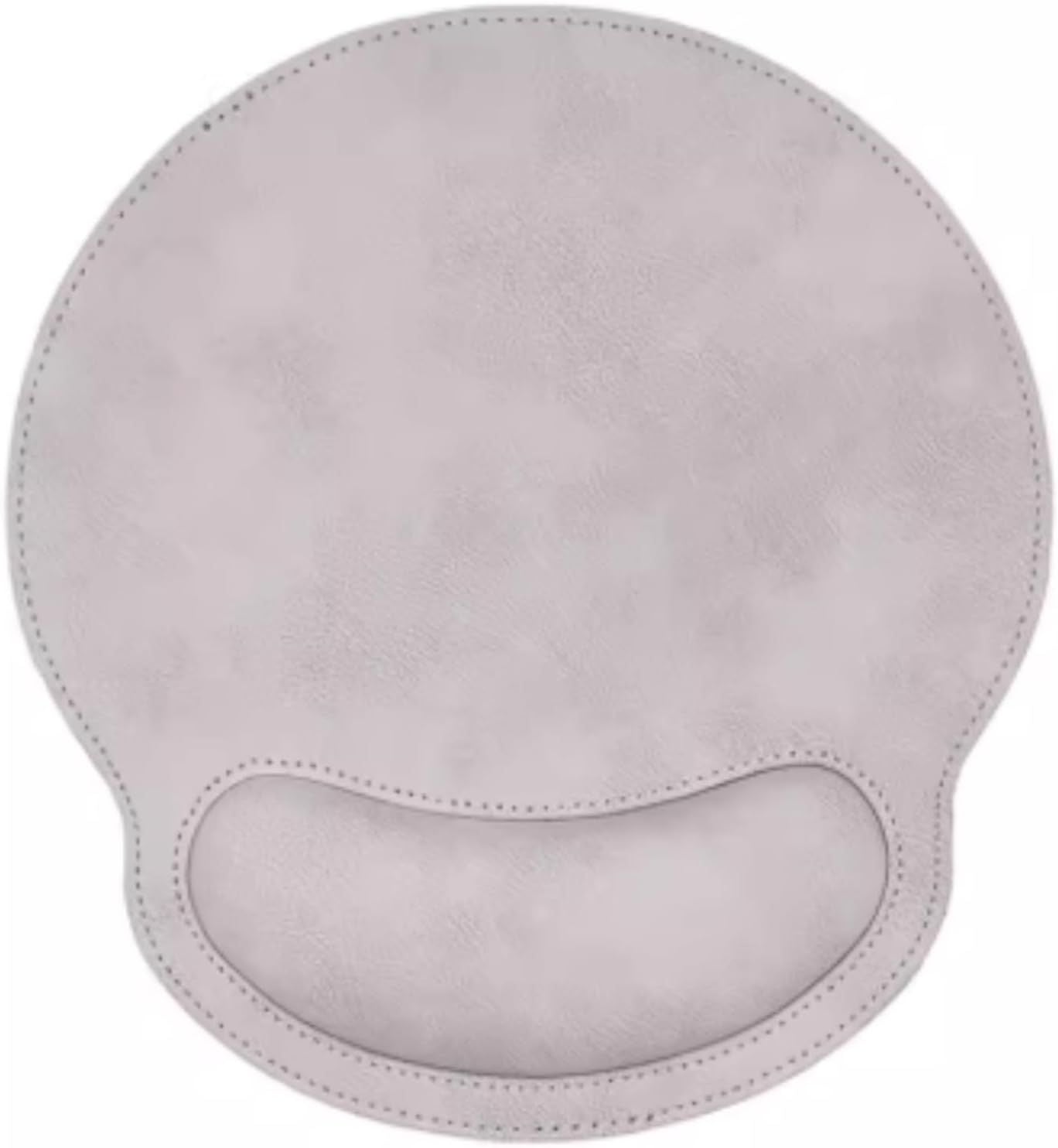 Leather Mouse Pad with Wrist Rest Support Ergonomic Office Computer Keyboard Hand Pad Non Slip Base for Desk Laptop Grey