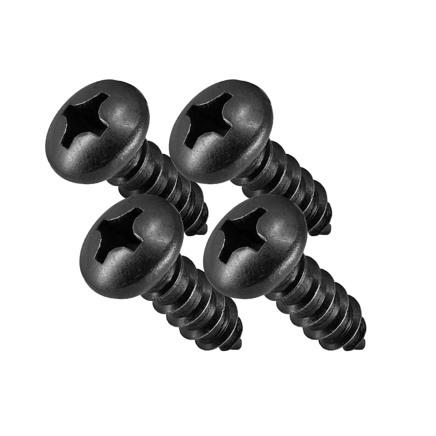 Stainless Steel Screws - Black Head, Oxidized Finish Pack of 4