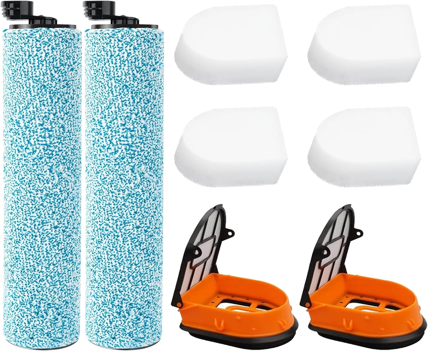 WD161 Brush Roller and Filter for Shark HydroVac Vacuum Cleaner compatible with Shark WD161 WD261 AW261 and WD101 WD201 WD100 WD200 AW201 WD200C WD201C WD101C WDB1, WDB2, WDFF1, WDFF2, WDB1F2 Vacuums