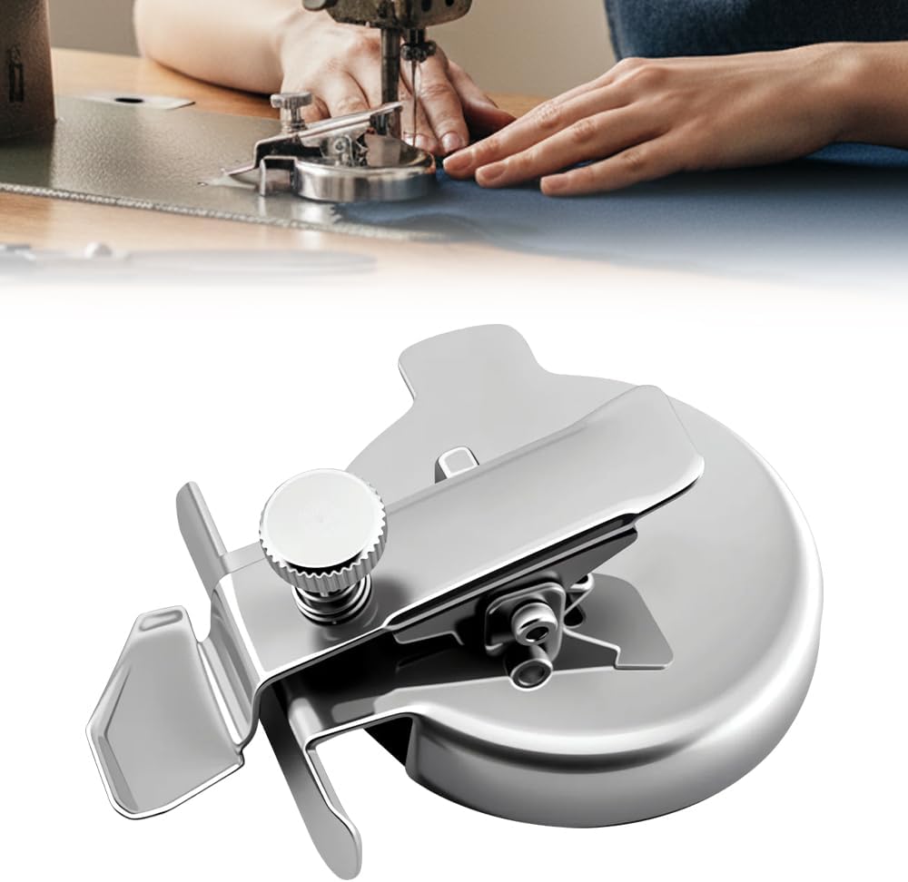 Adjtable Magnetic Seam Guide | Multi-Purpose Sewing & Quilting Guide with Round Edge & Adjtable Clip | Magnet Guide Tool for Straight & Curved Stitching 1PC
