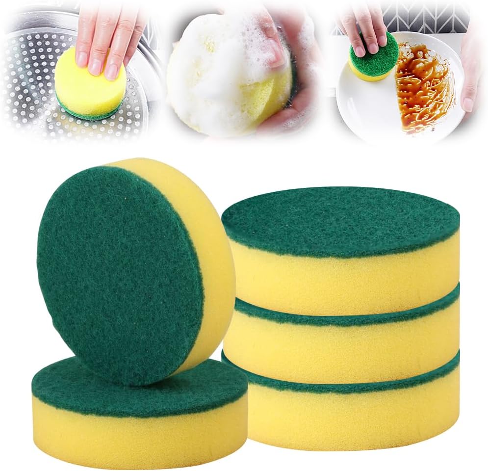 Multi-Purpose Heavy-Duty Sponge Brush Head for Household Cleaning 5 pcs