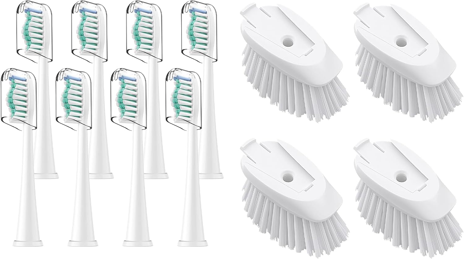 Toothbrh Heads & Dish Brh Refills 4 Pack OXO Dish Scrubber Philips Sonicare Soft Dupont Bristles Replacement Toothbrh Heads for Oral Care