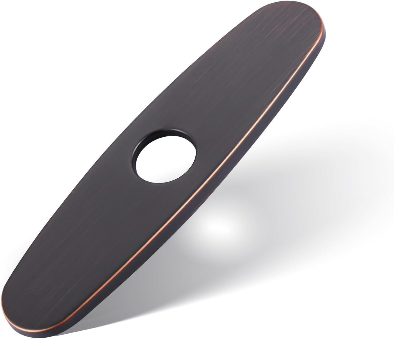 Faucet Plate, ALEASHA Kitchen Sink Cover Stainless Steel Plate for 1 or 3 Hole Bathroom or Kitchen Sink Faucet 10 Inch Escutcheon Hole Covers, Oil Rubbed Bronze