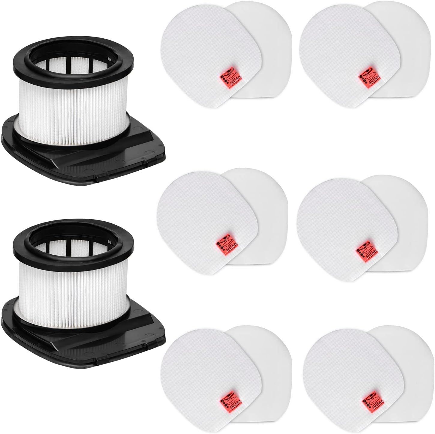 for Shark IZ362H IZ462H IZ363HT IZ163H IZ483H Replacement Filter Anti-Allergen Lightweight Cordless Stick Vacuum Vertex Ultra Pet Plus Power IZ482H IZ162H IZ361H 2 Filters +12 Foam Felt Kit