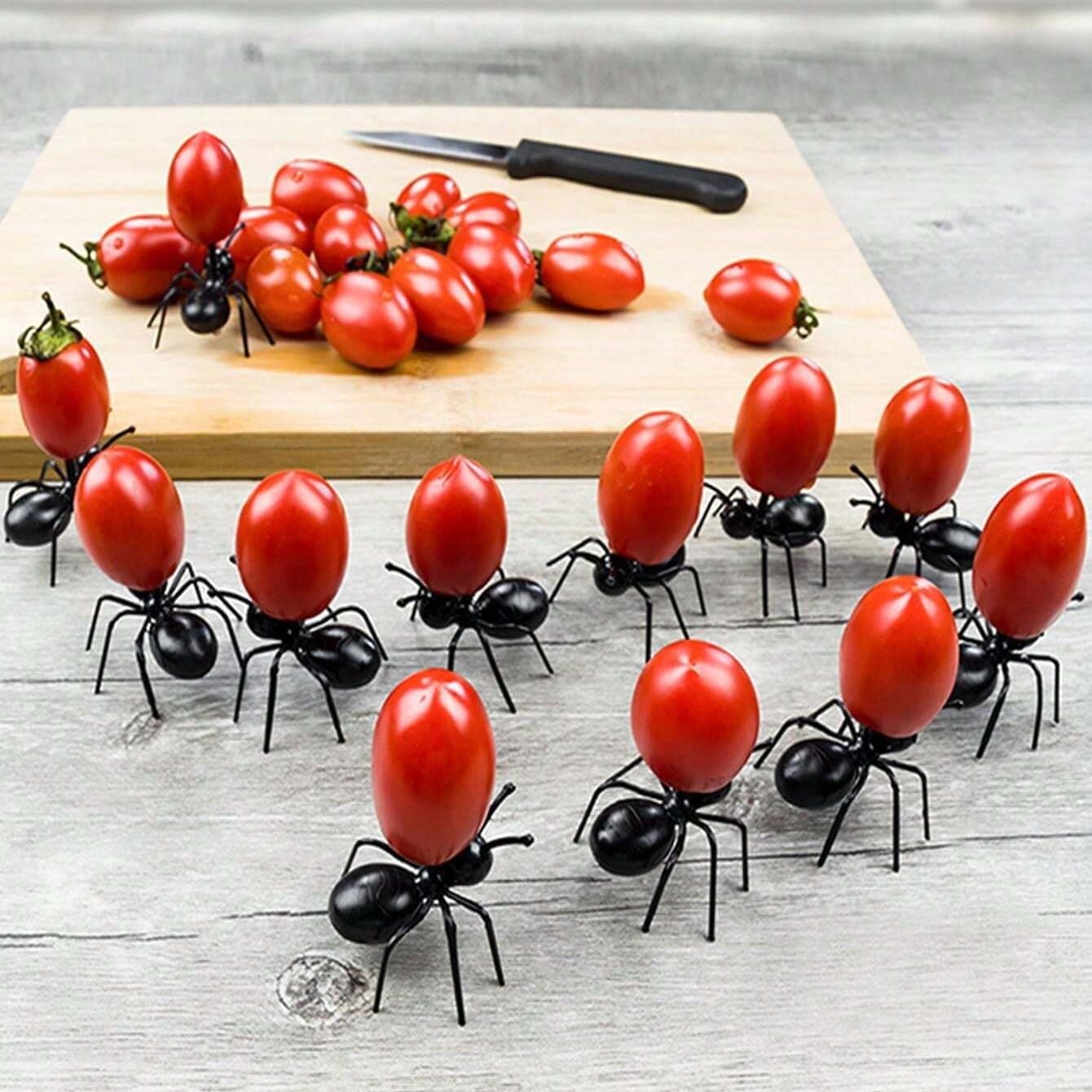 36pcs Party Ants & orking Ants Series Fruit Picks for Kids Lunch Bento Box, Party Fruit Platter, Bar Cocktail Decor 36 pcs