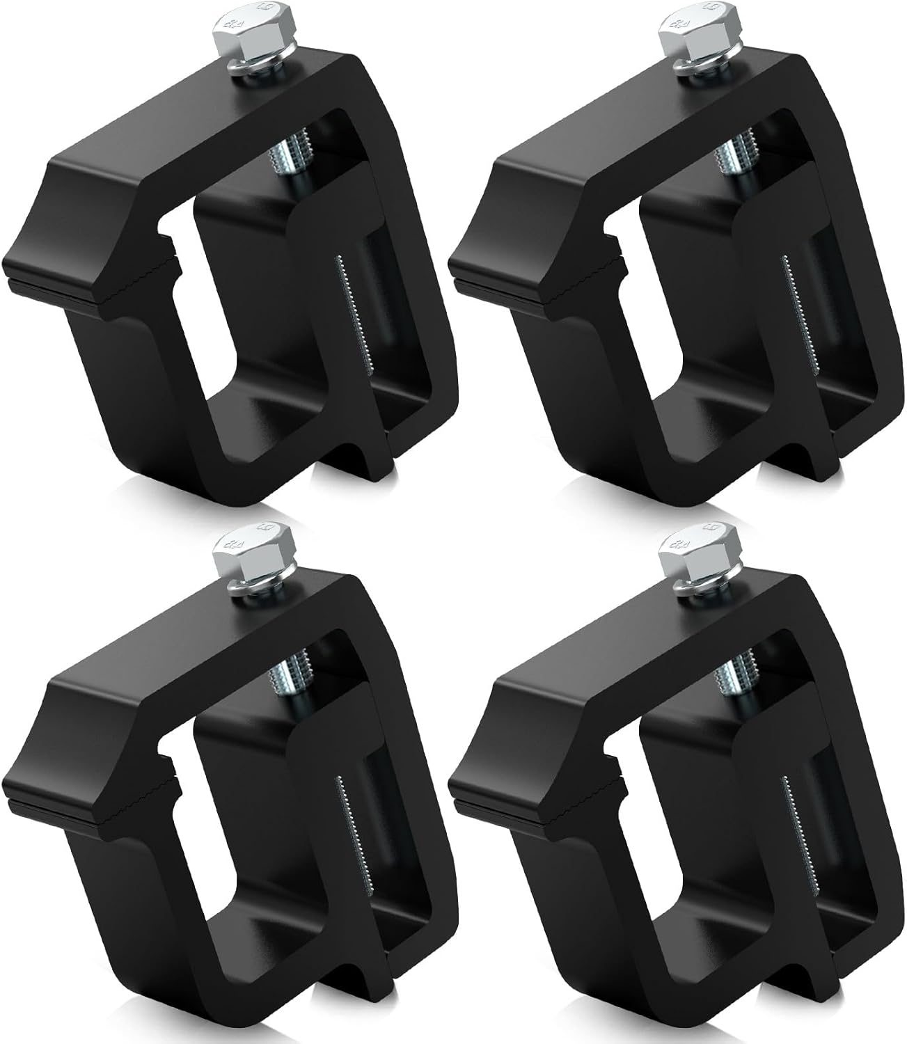 Heavy Duty Camper Shell Clamps - Truck Topper Ladder Rack Clamps for Dodge Dakota Ram 1500 2500 3500, F150 F250, Titan, Tundra 4 Pack