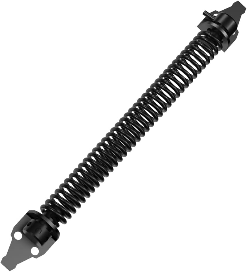 2 Pack 14" Fence gate Spring self Closing and Adjustable for Wooden or Vinyl Fence,Carbon Steel,Black gate spring-14-2"