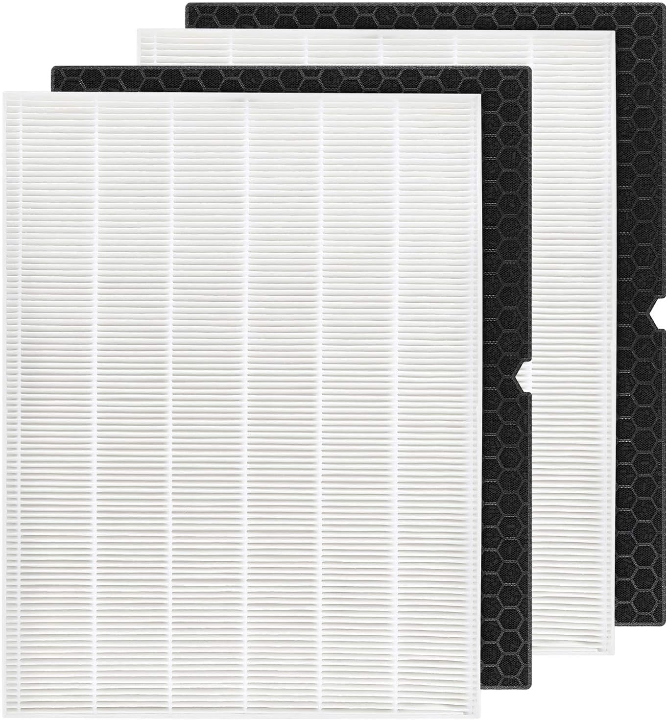 2 + 2 116130 HEPA Replacement Filter H 116130 for Winix 5500-2 Plasmawave Air Purifier and Models AM80 - HEPA Filter and Activated Carbon Filter Combo Pack