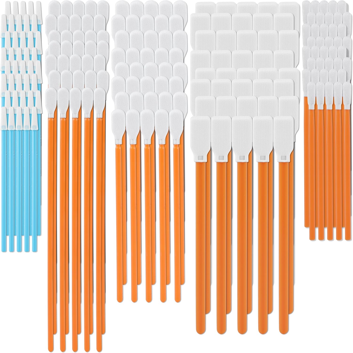 Cleaning Swab Kit - Microfiber Knitted Polyester Sticks 5 Type Lint Free for Printer, Gun, Optics Lens, Camera, Arts and Crafts, Automotive Detailing FA501