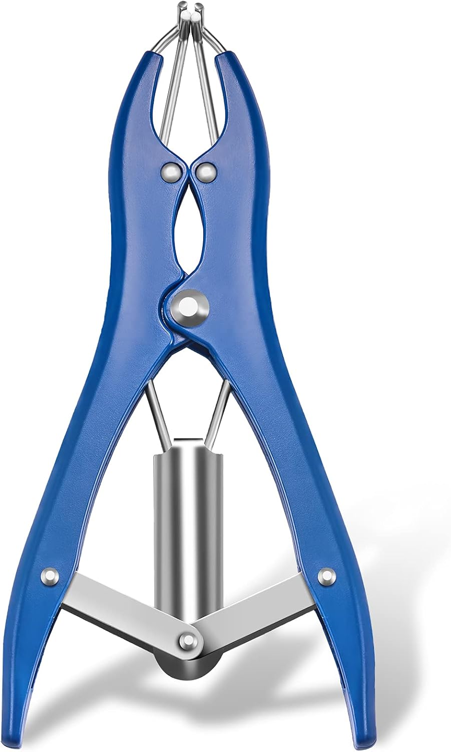 Balloon Expander Pliers Balloon Stuffing Tool Blue Stainless Steel Balloon Stretcher Sequin Filling Pliers for Filling Balloon Sequins Petals Home Party Activities Simple Style