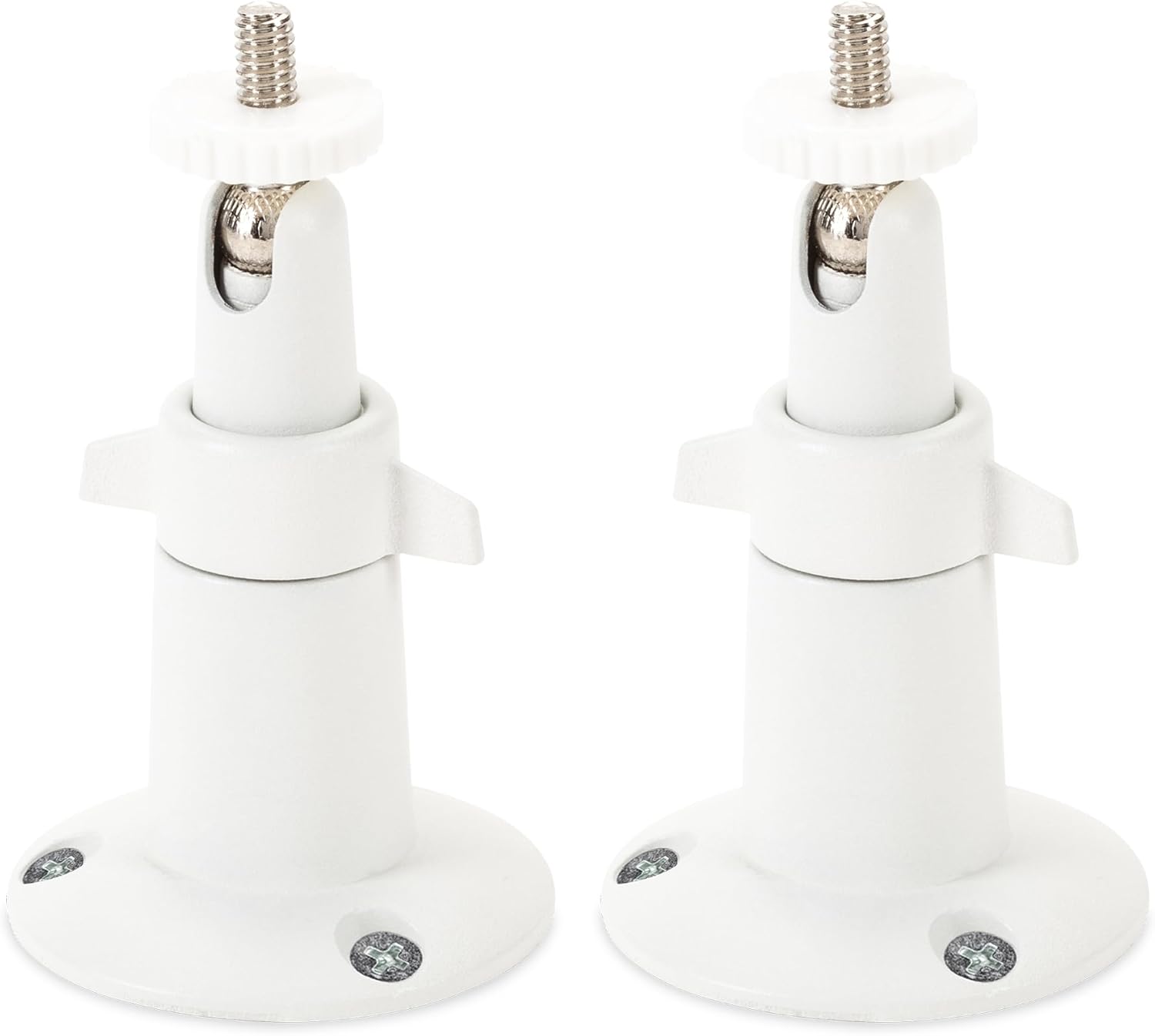 Adjustable Metal Wall Mount for Arlo Essential 3rd Gen/2nd/1st/Go 2/Arlo Pro 6th Gen /Pro 5S 2K/Pro/4/3/Ultra 3rd Gen /Ultra 2/Ultra & Ring Stick Up Cam Battery/Plug-In 2-Pack, White