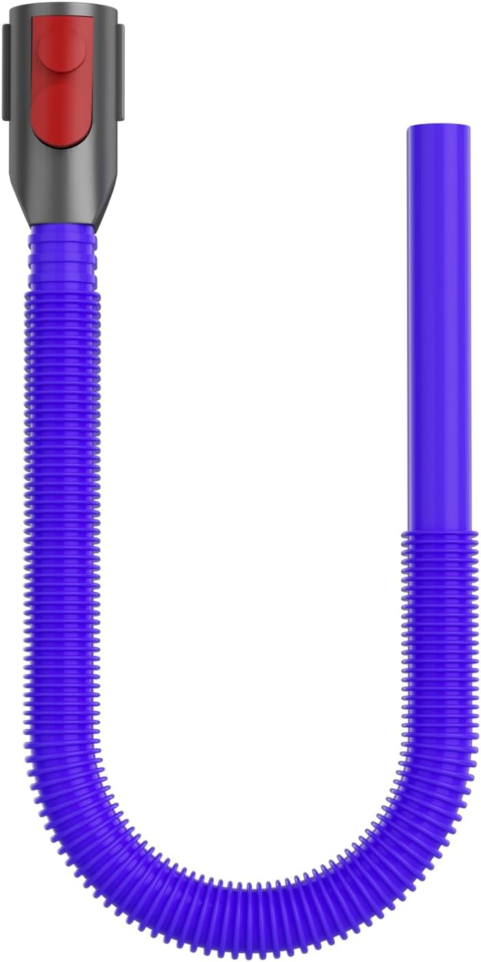 Dryer Lint Vacuum Attachment Compatible with Dyson V15 V12 V11 V10 V8 V7 Gen5 Cordless Vacuum Cleaner, Flexible Dryer Vent Cleaner Kit Lint Removal Tool Purple 【V7V8-V15】Dryer Lint Vacuum Attachment