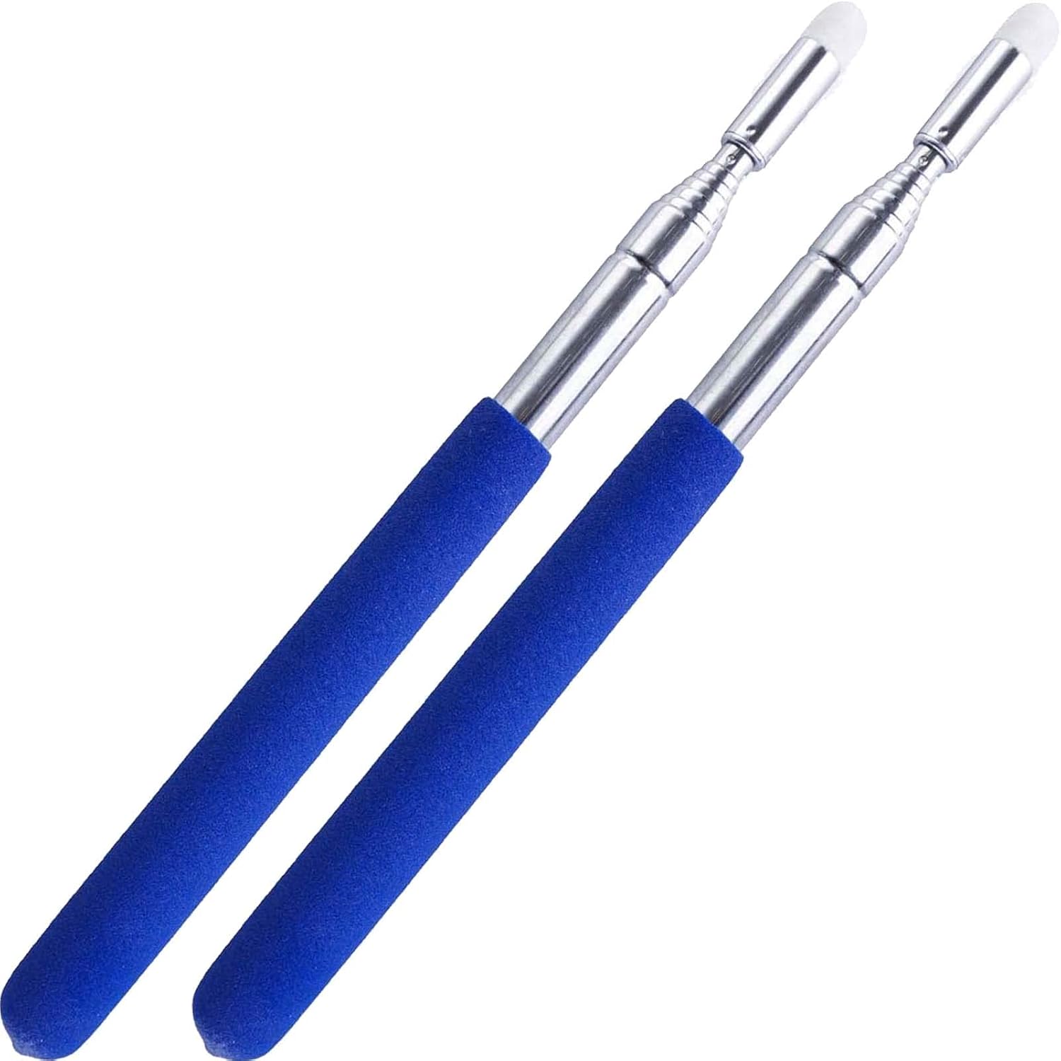 2PCS Pointer Sticks,Extendable Pointer,Hand Classroom for Teacher,Telescopic Teacher Retractable Hand Kids Package Quantity: 2, Blue Blue Package 2