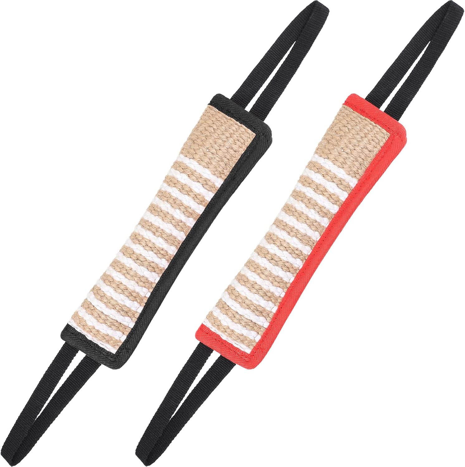 2 Pcs Dog Tug Toy,tug of War,Fight Pillow with Handles Tough Jute for Small Medium Large Dogs Puppy Training Bite Interactive Play