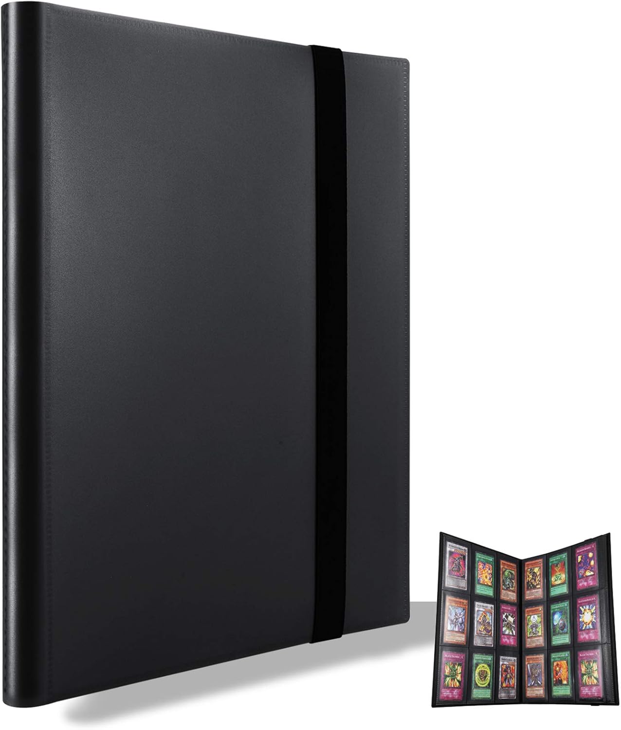 Trading Card Binder, Storage Case for 360 Cards, Compatible with Pokémon Black Black