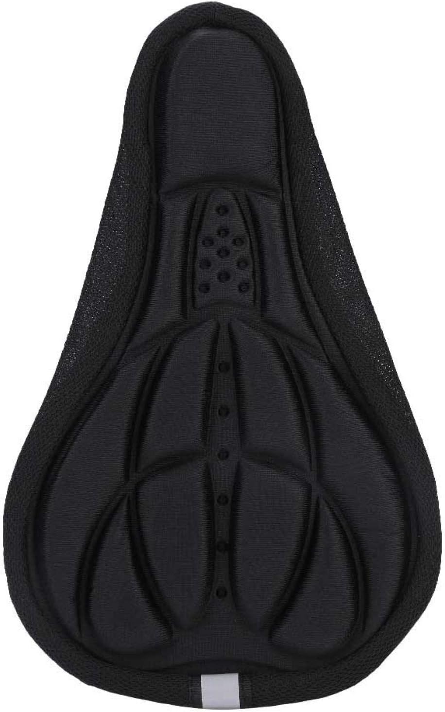 Petluno Bike Seat Cushion Cover, PE Foam Comfortable Breathable Bicycle Saddle Water & Dust Resistant Covers Fits Spin, Exercise Bike, Outdoor or Indoor Cycling