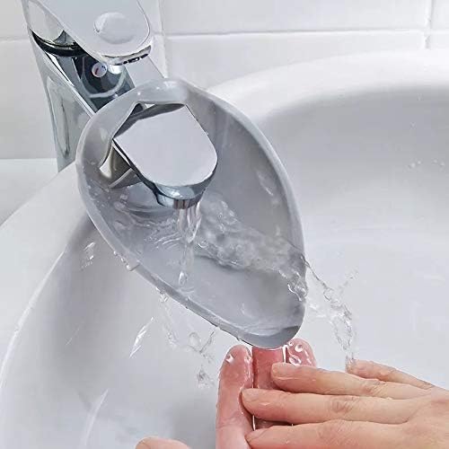 Faucet Extender - Sink Handle Extender, Safe Fun Bathroom Hand-Washing Solution for Babies, Toddlers, Kids, Teach Your Kids Good Sanitation Habits Grey