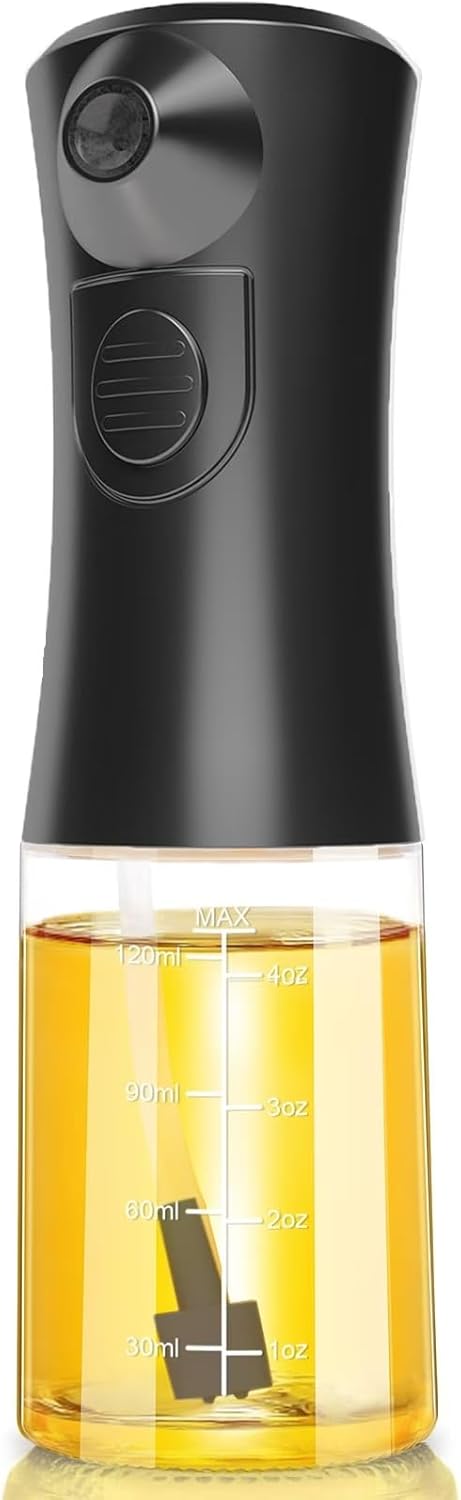 Electric Oil Sprayer for Cooking, Glass Oil Sprayer Mister, Olive Oil Spray Bottle, The Real Oil Mister for Salads, Baking, Grilling, and Ideal for Air Fryers, Black