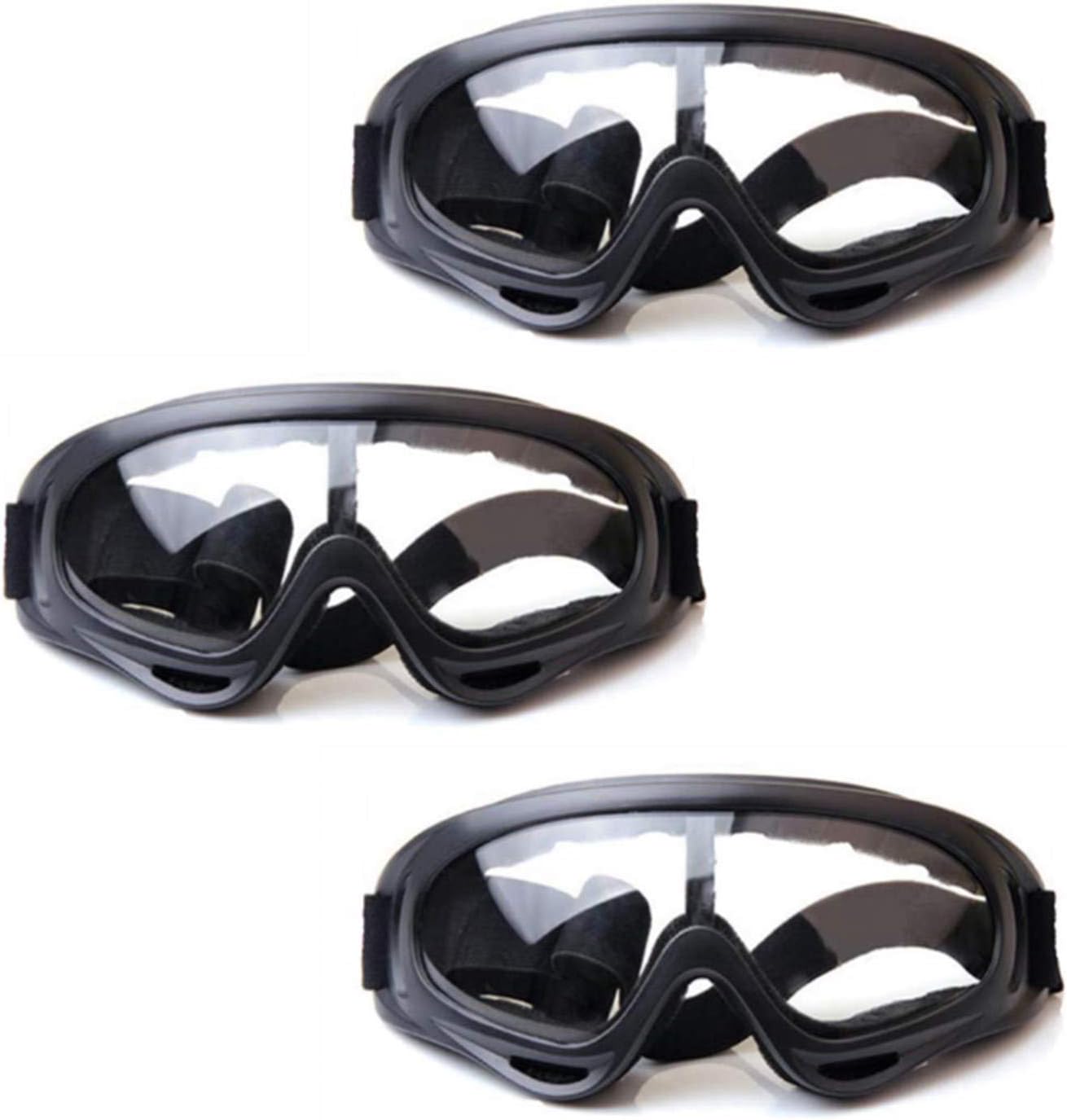 Children’s Safety Glasses-3 Pack of Kids Outdoor Game Protective Goggles Safety Goggles Eyewear for Nerf N-Strike Elite Gun Toy Gun Game Eye Protection & Laboratory Work Safety Glasses