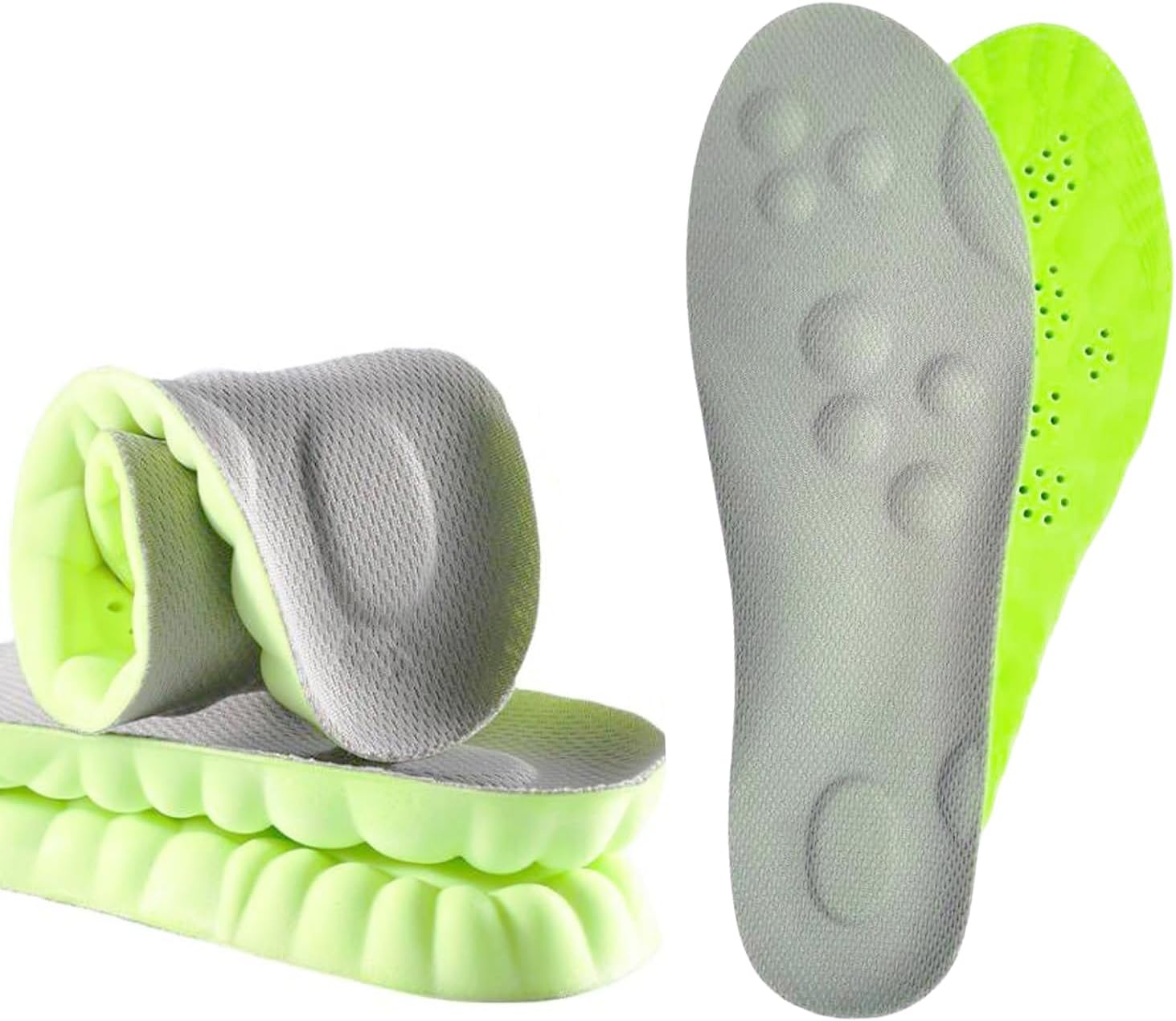 sneaker insoles memory foam replacement insoles with Excellent Shock Absorption and Cushioning for Men and Women Comfortable Feet Relief Insoles Men US 7.5-10 Women US 8-11, 1 pair