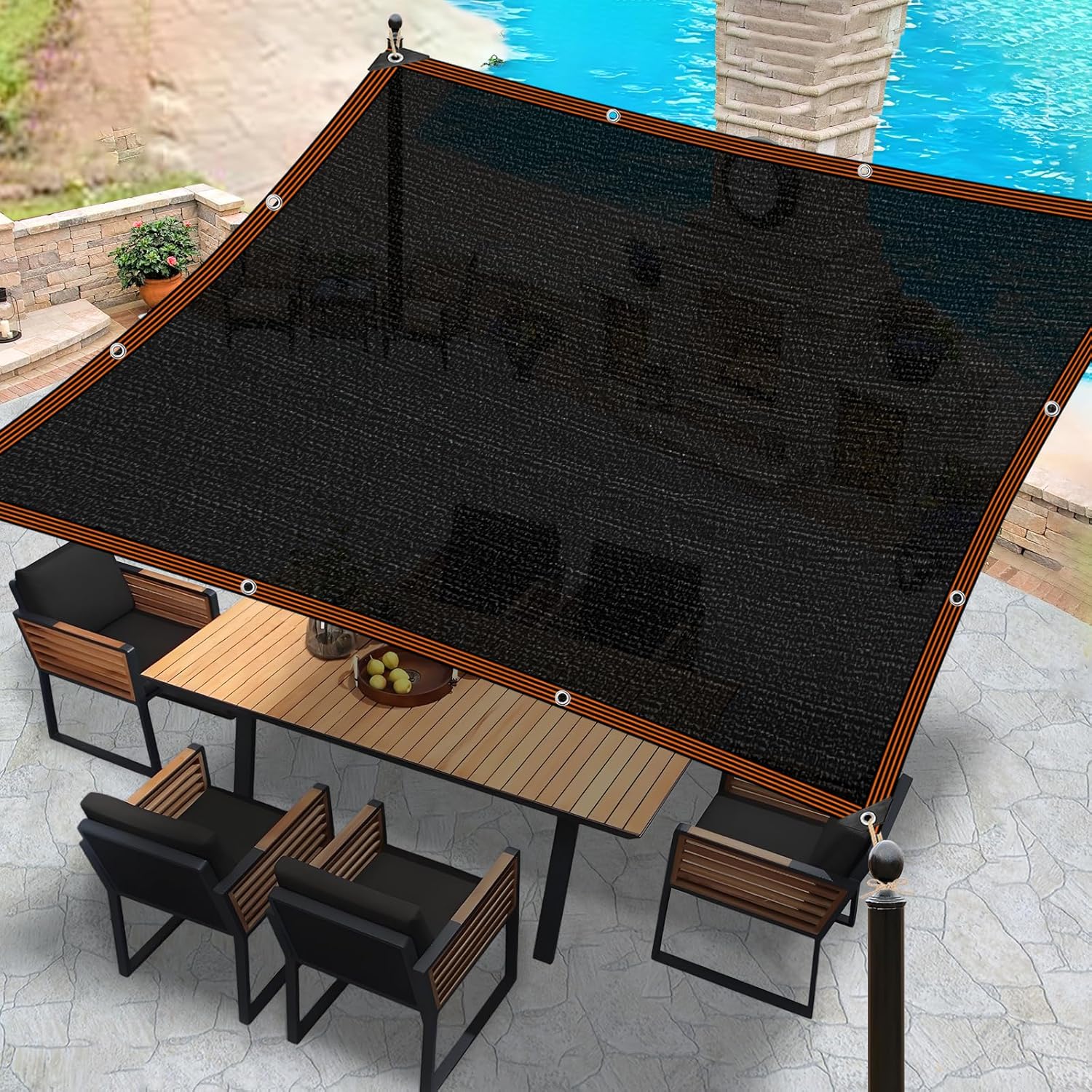 Shade Cloth - for Garden Plants 10X13FT Sun Shades Mesh Tarp with Grommets 90% Outdoor Sunblock Shade Sails for Greenhouse Pergola Patio Chicken Coop