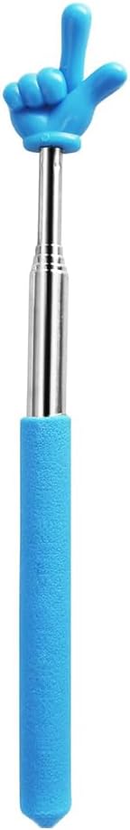 Retractable Reading Pointer Stick for Kids Teachers extendable lightweight durable Teaching tool for classroom presentations perfect for reading guidance Instruction blue