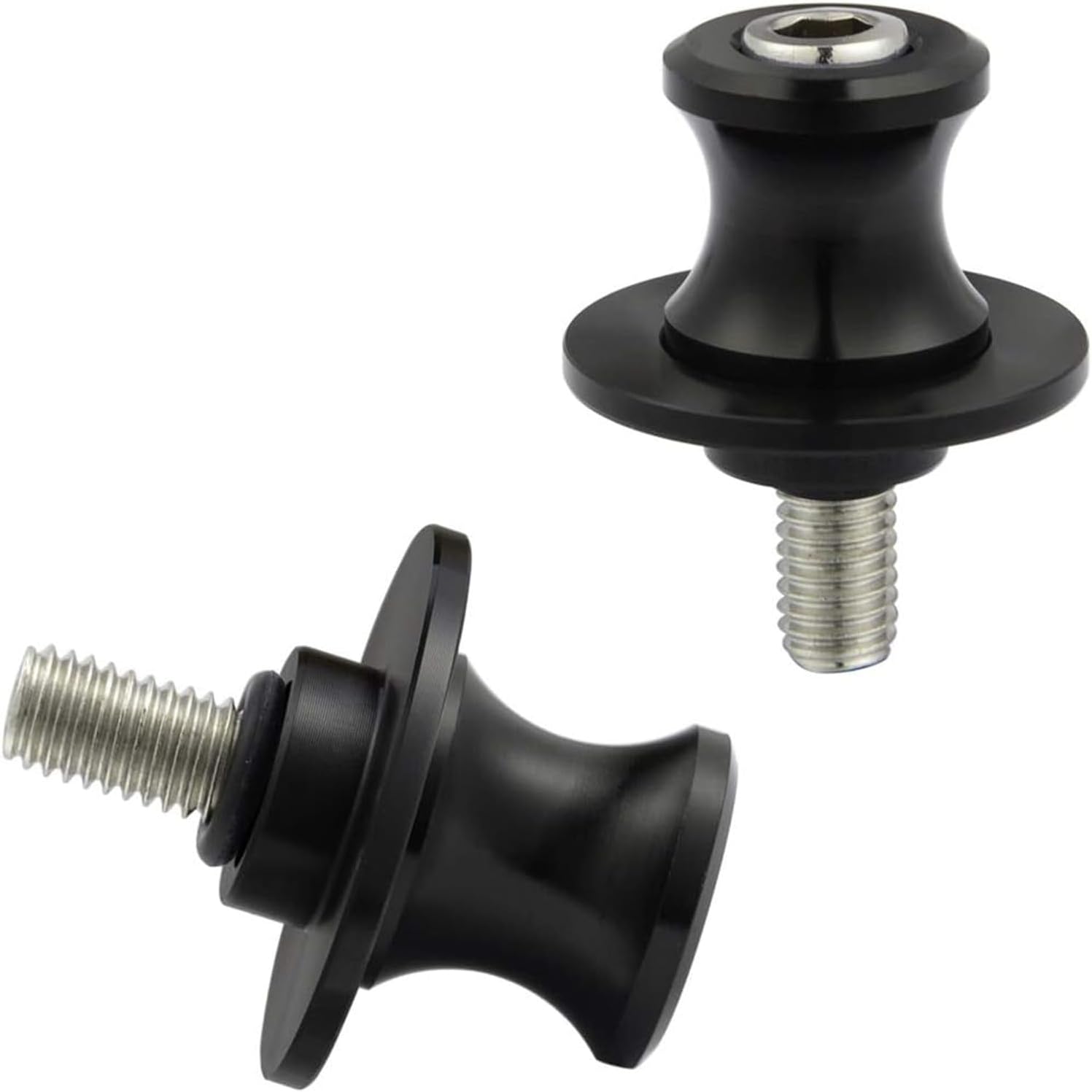 2 PCS Swing Arm Spool, 8/10mm Motorcycle CNC Rear Stand, Swing Arm Spool Sliders Stand Swing arm Bobbins Compatible for Ducati Triumph Honda Kawasaki BMW Suzuki 8MM