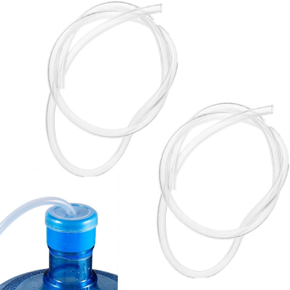 2 Pcs Silicone Tubing Hose for Automatic Drinking Water Pump Replacement Compatible with Electric Water Dispenser, Water Bottle Pump, and Water Purifiers for Efficient Water Dispensing