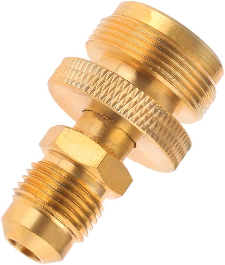 1Pcs 1lb Propane Tank Cansiter Regulator Adapter Convert to 3/8 Male Flare Portable Brass Camping Grill Stove Parts Gas Connector 1Pcs 3/8 Male Flare Adapter
