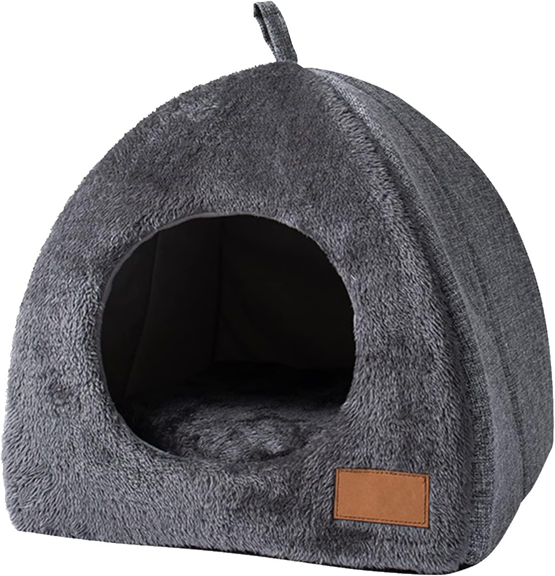 Pet Cave Bed - Warm Cat Bed for Indoor Cats - Pet Tent Cave Igloo Bed for Cats/Small Dogs - Pet Dog Cat Cave Bed - Kitten Bed Cat Tent Cat Bed House with Removable Washable Cushion