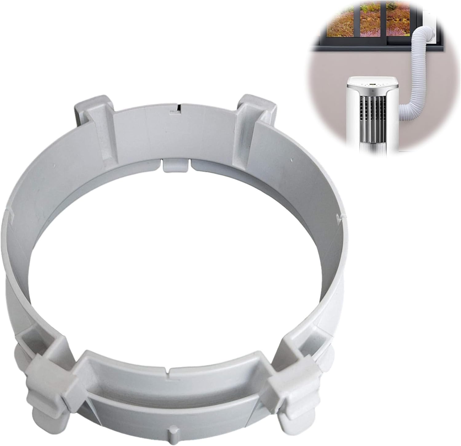 Air Conditioning Exhaust Hose Adapter,Portable Coupler,Portable Number 2 Air Conditioning Pipe Connector,Exhaust Hose Connector,Household Air Conditioner Accessories 5.91x5.91inch